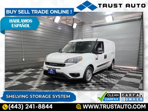 White 2022 Ram ProMaster City Wagon Minivan/Van w/Shelving Storage System for sale in Sykesville, MD