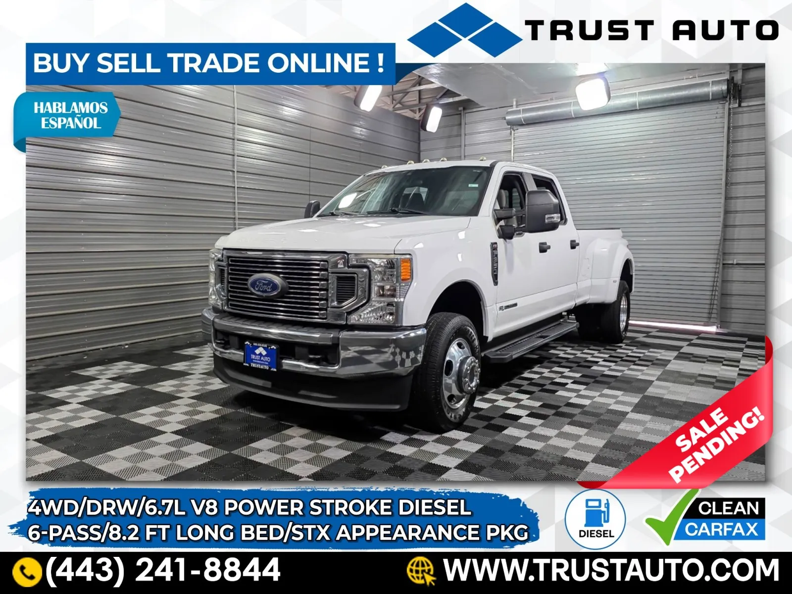 2020 Ford Super Duty F-350 DRW XL 4WD Crew Cab 8FT Long Bed Dually Power Stroke Diesel Pickup T