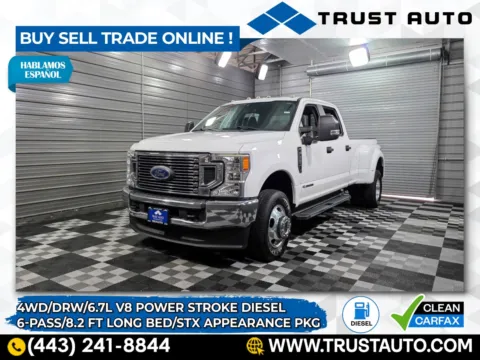 White 2020 Ford Super Duty F-350 DRW XL 4WD Crew Cab 8FT Long Bed Dually Power Stroke Diesel Pickup Truck w/Stx Appearance Pkg for sale in Sykesville, MD