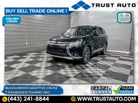 Black 2017 Mitsubishi Outlander SEL SUV w/Touring Pkg for sale in Sykesville, MD