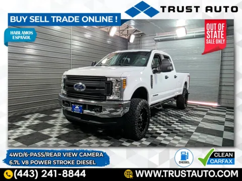 White 2018 Ford Super Duty F-350 SRW XL 4WD Crew Cab 8FT Long Bed Power Stroke Diesel Pickup Truck for sale in Sykesville, MD