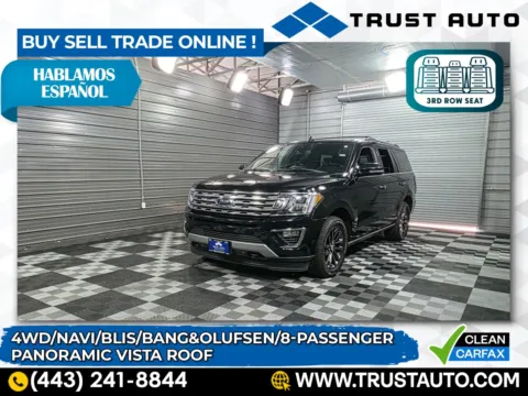 Black 2020 Ford Expedition Limited 4WD 8-Passenger SUV for sale in Sykesville, MD