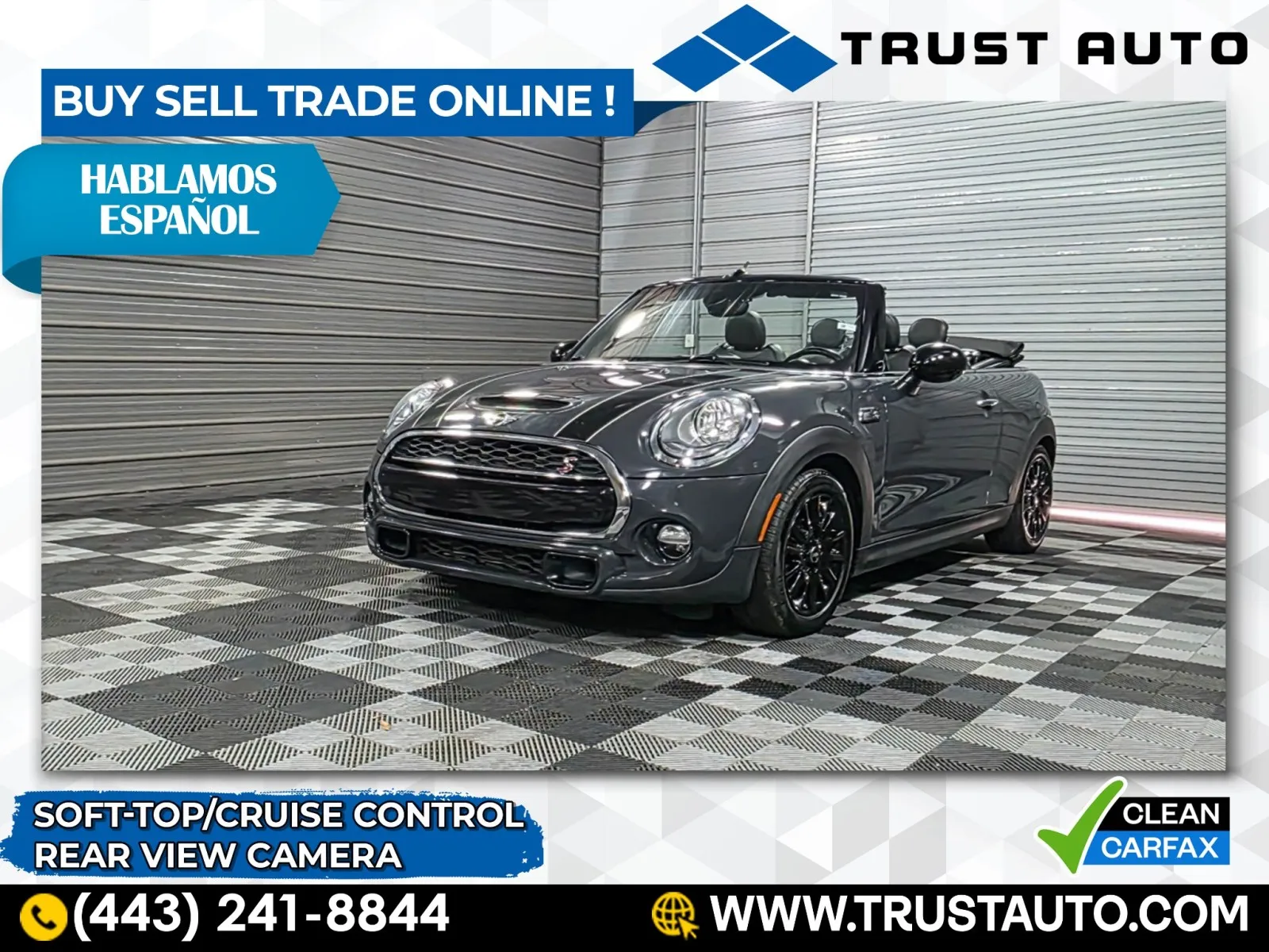 Gray 2018 MINI Cooper S Soft-Top Convertible for sale in Sykesville, MD