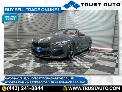 Gray 2019 BMW 8 Series M850i xDrive AWD Soft-Top Luxury Convertible w/Driver Assistance Pro Pkg for sale in Sykesville, MD