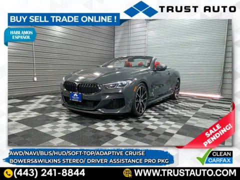 Gray 2019 BMW 8 Series M850i xDrive AWD Soft-Top Luxury Convertible w/Driver Assistance for sale in Sykesville, MD