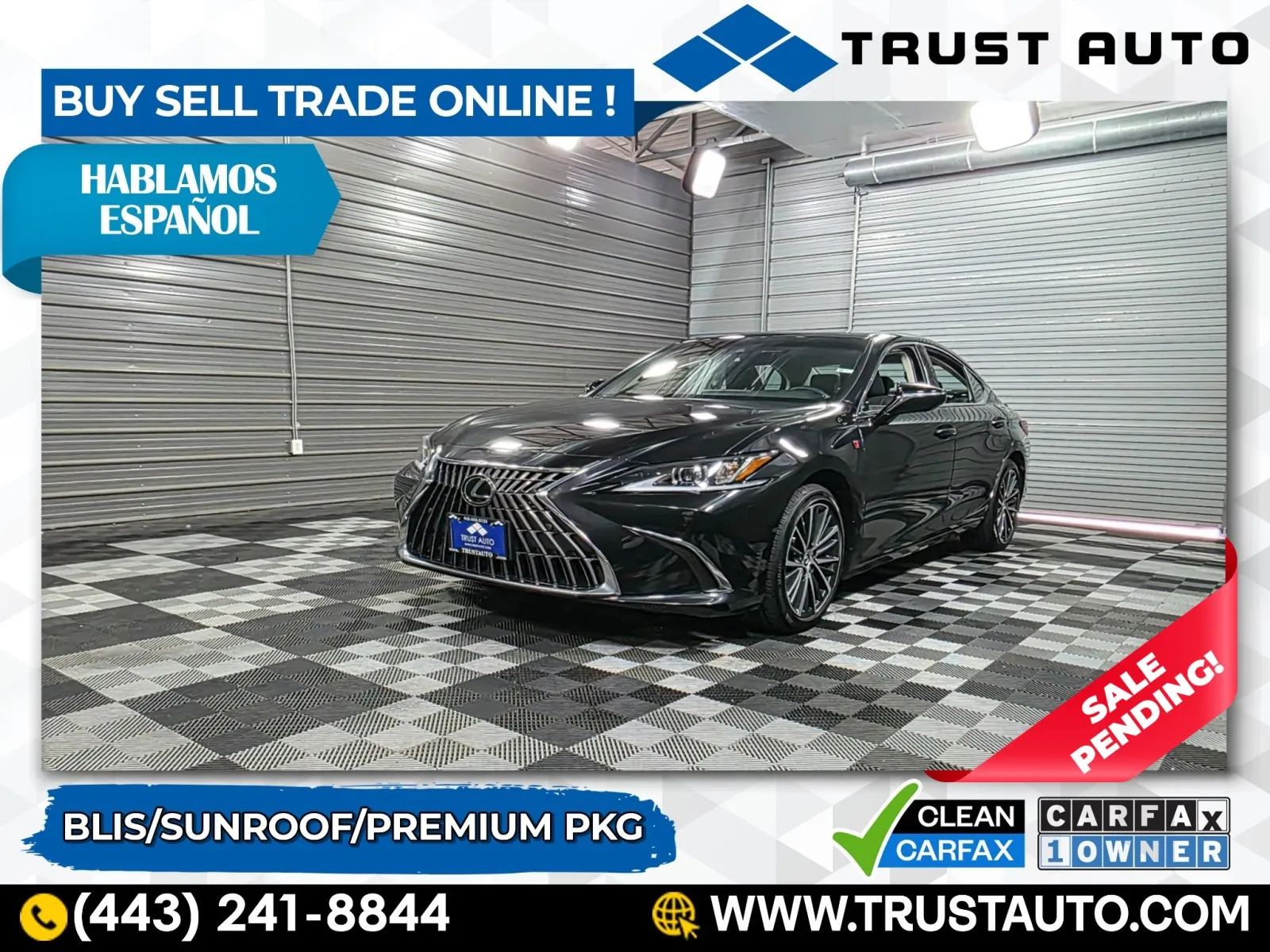 2022 Lexus ES 350 Sedan w/Premium Pkg for sale in Sykesville, MD