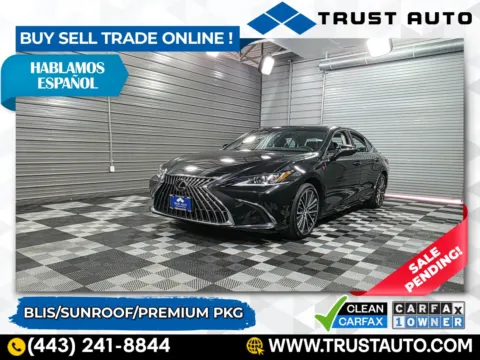 Black 2022 Lexus ES 350 Sedan w/Premium Pkg for sale in Sykesville, MD