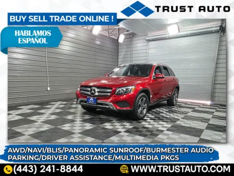 Red 2019 Mercedes-Benz GLC 300 4MATIC AWD SUV w/Multimedia Pkg for sale in Sykesville, MD
