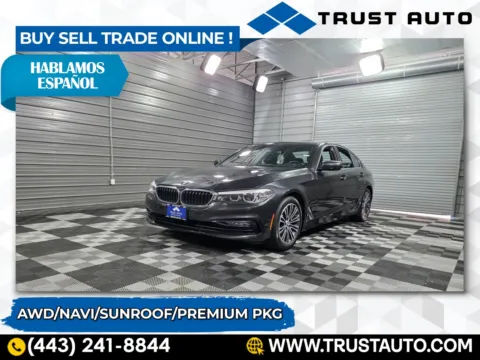 Gray 2018 BMW 5 Series 530i xDrive AWD Luxury Sedan for sale in Sykesville, MD