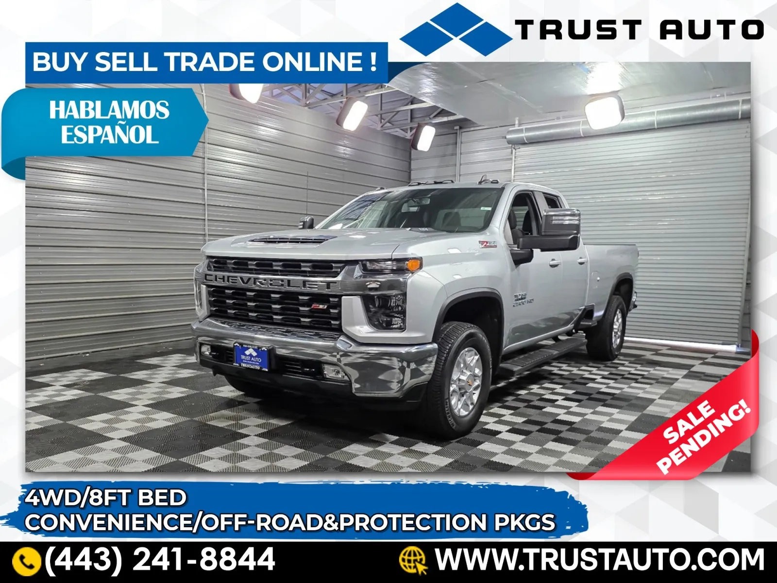 2022 Chevrolet Silverado 2500HD LT 4WD Double Cab 8FT Long Bed Pickup Truck w/Convenience Pkg for sale in Sykesville, MD