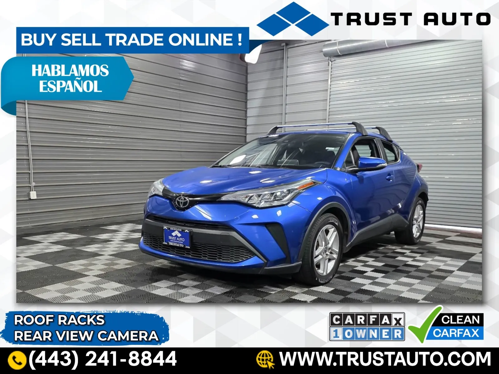 Blue 2020 Toyota C-HR LE SUV for sale in Sykesville, MD
