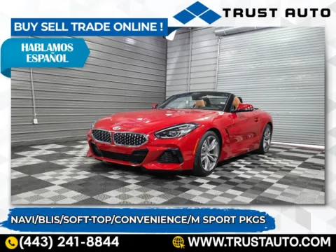 Red 2020 BMW Z4 sDrive30i Soft-Top Convertible w/M Sport Pkg for sale in Sykesville, MD