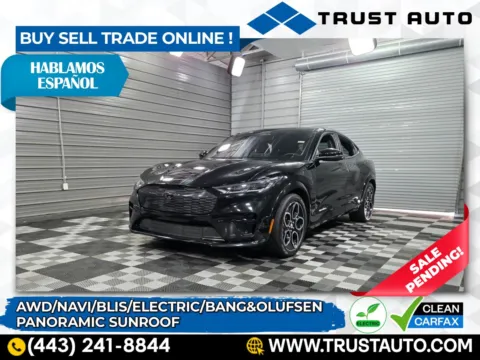 Black 2021 Ford Mustang Mach-E GT AWD Electric Luxury SUV for sale in Sykesville, MD