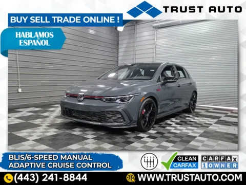 Gray 2024 Volkswagen Golf GTI 380 S 6-Speed Manual Hatchback for sale in Sykesville, MD