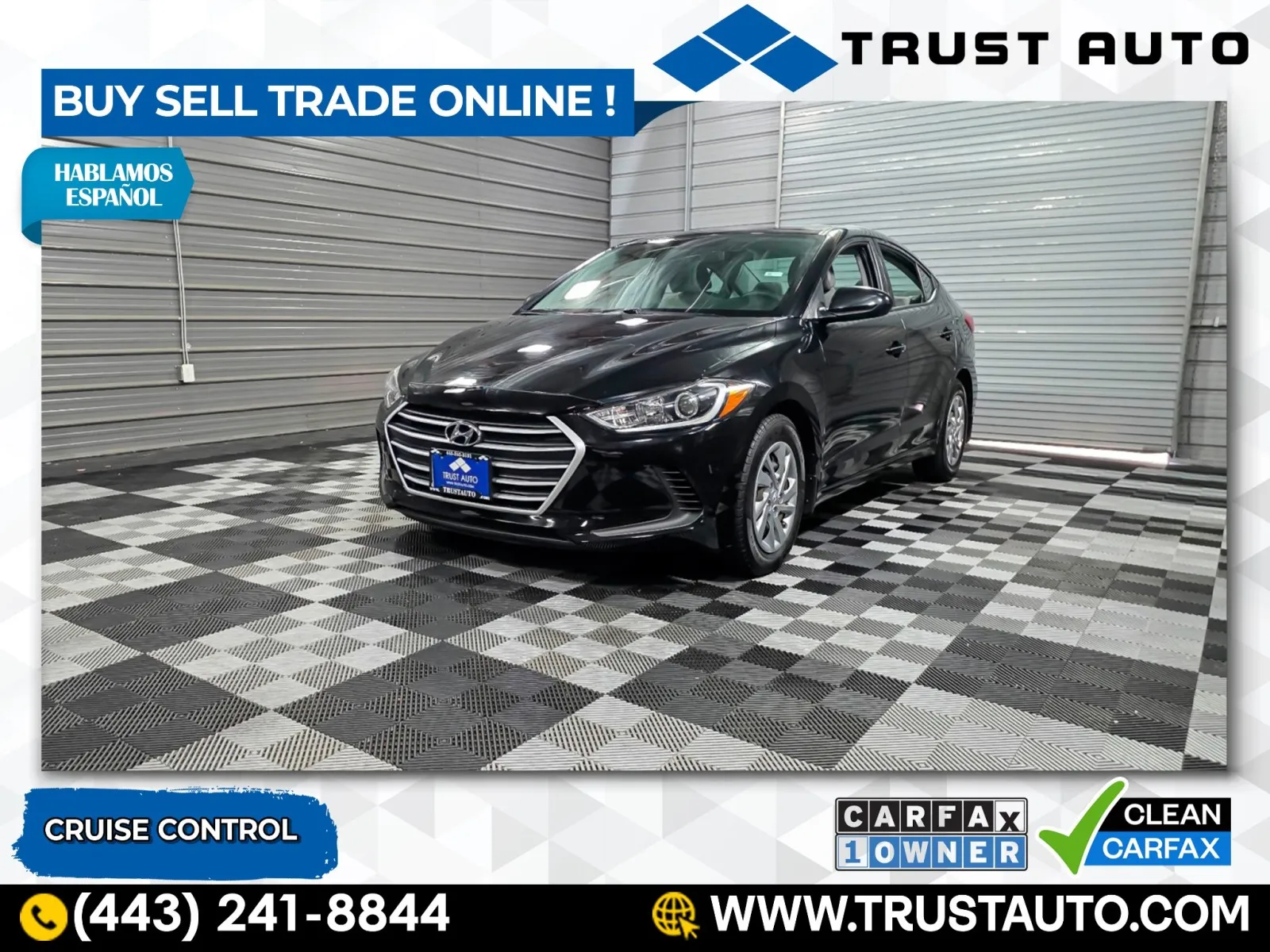 Black 2018 Hyundai Elantra SE 4-Door Sedan for sale in Sykesville, MD