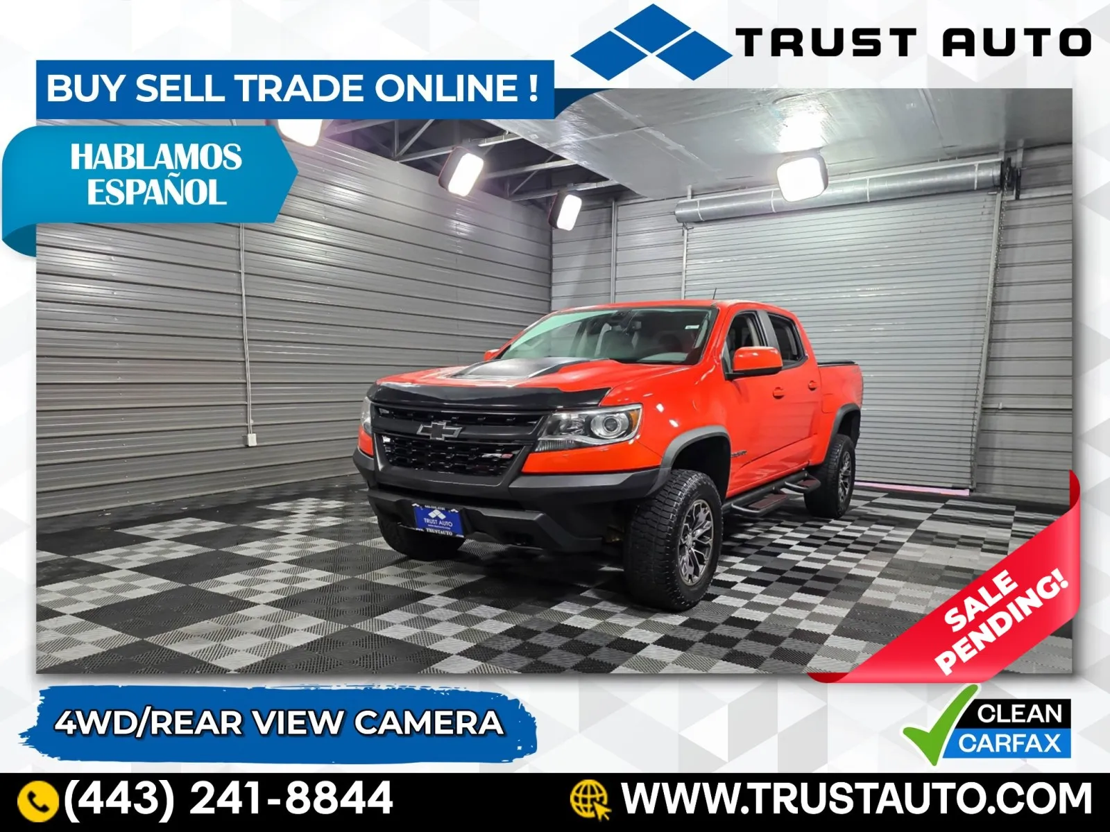 2019 Chevrolet Colorado ZR2 4WD Crew Cab Pickup Truck for sale in Sykesville, MD