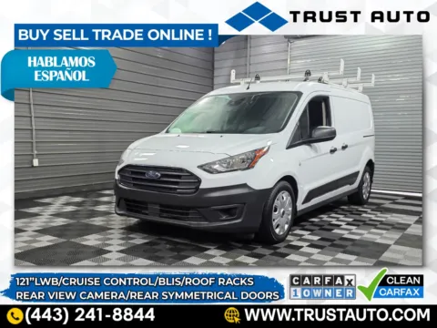 White 2022 Ford Transit Connect XL 121'' LWB Minivan/Van w/Rear Symmetrical Doors for sale in Sykesville, MD