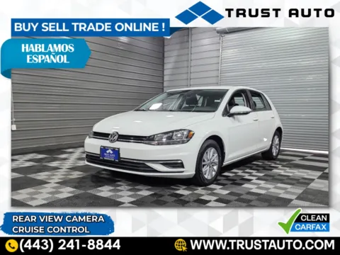 White 2018 Volkswagen Golf S Hatchback for sale in Sykesville, MD