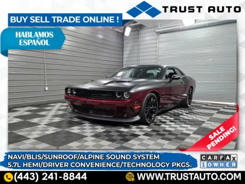Red 2018 Dodge Challenger R/T Plus 5.7L Hemi Coupe for sale in Sykesville, MD