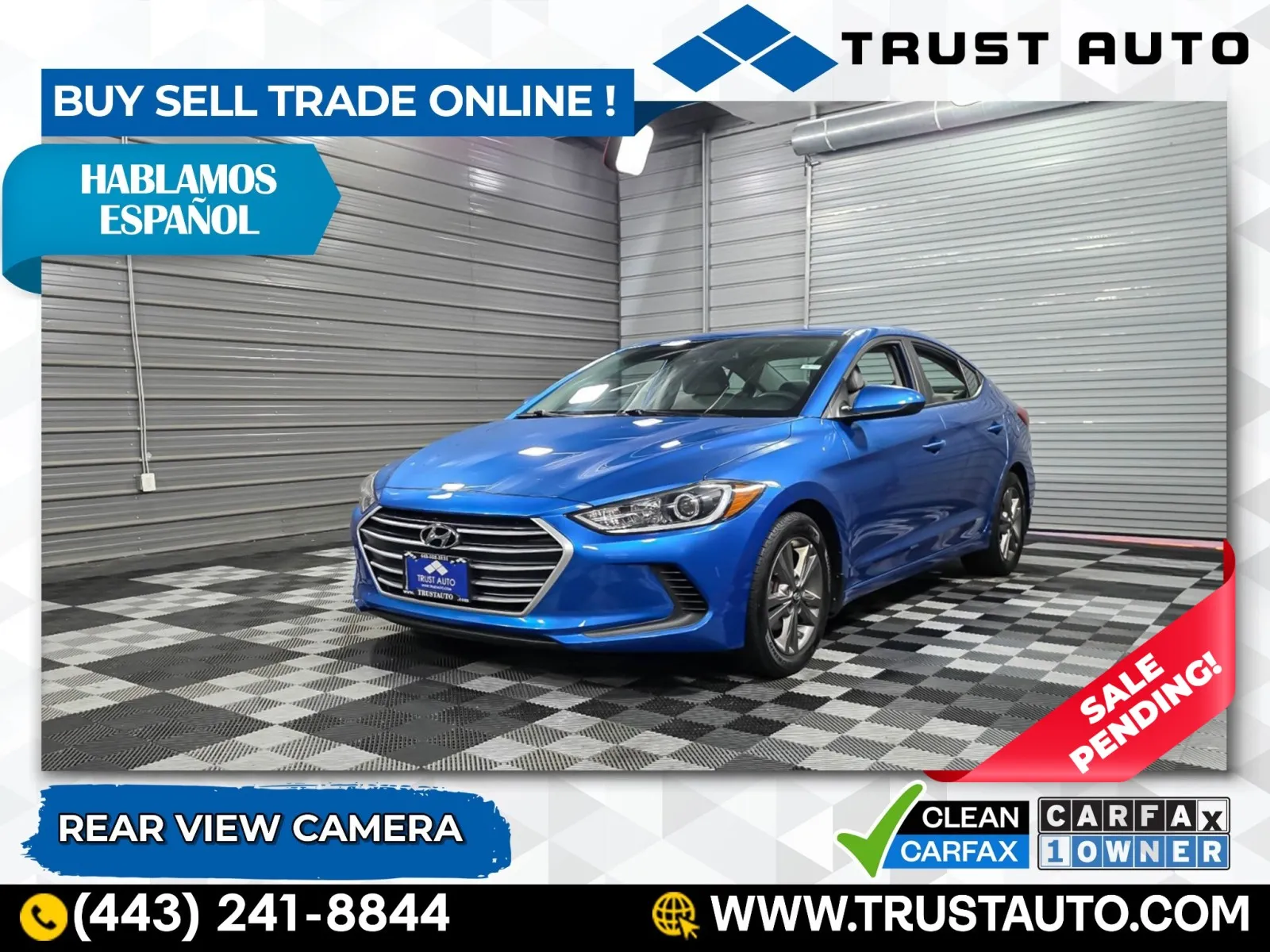 2017 Hyundai Elantra SE PZEV Sedan for sale in Sykesville, MD