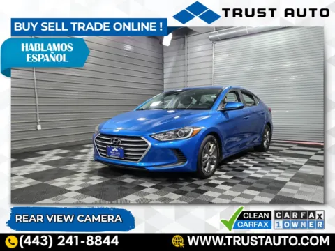 Blue 2017 Hyundai Elantra SE PZEV Sedan for sale in Sykesville, MD