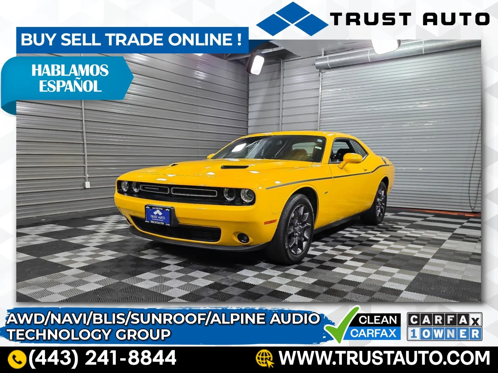 2018 Dodge Challenger GT AWD Coupe w/Technology Group