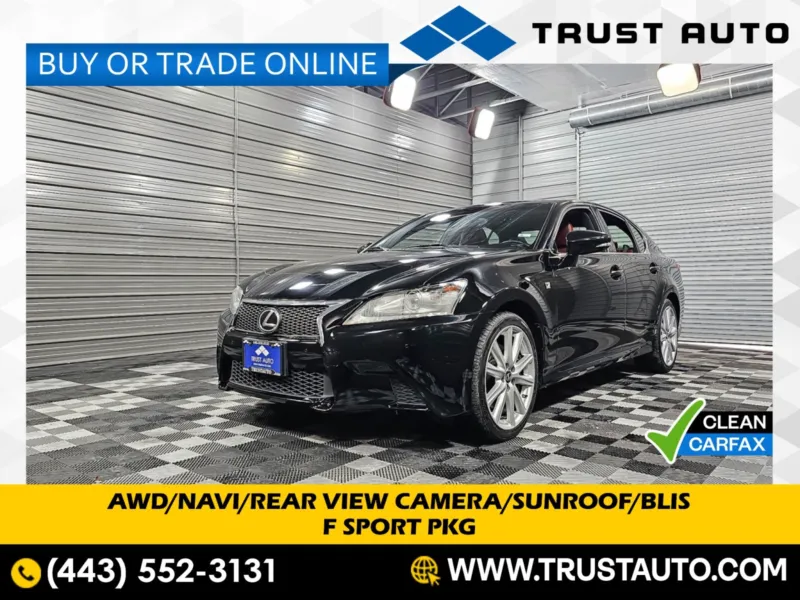 2015 Lexus GS 350 AWD Luxury Sedan w/F Sport Pkg for sale in Sykesville, MD