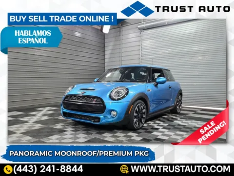 Blue 2019 MINI Hard-Top Cooper S Hatchback for sale in Sykesville, MD