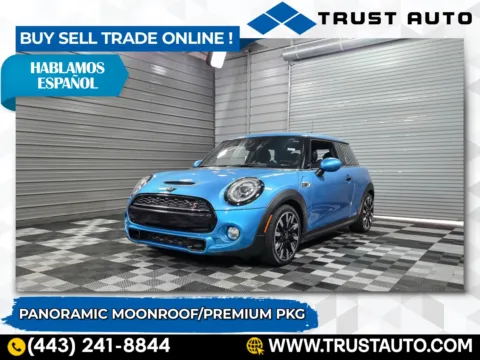 Blue 2019 MINI Hard-Top Cooper S Hatchback for sale in Sykesville, MD
