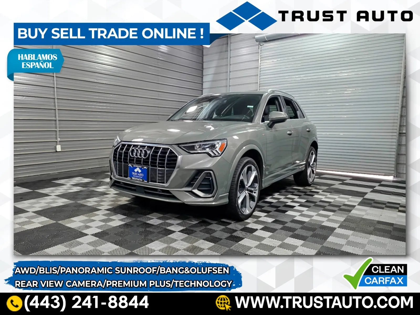 Gray 2021 Audi Q3 S line Premium Plus AWD SUV w/Technology Pkg for sale in Sykesville, MD