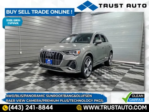 Gray 2021 Audi Q3 S line Premium Plus AWD SUV w/Technology Pkg for sale in Sykesville, MD