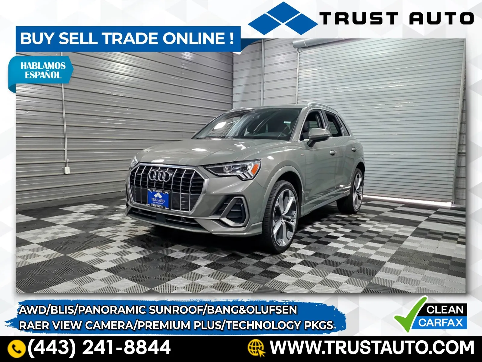 Gray 2021 Audi Q3 S line Premium Plus AWD SUV w/Technology Pkg for sale in Sykesville, MD