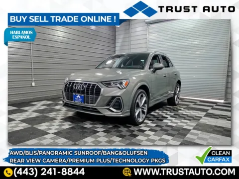Gray 2021 Audi Q3 S line Premium Plus AWD SUV w/Technology Pkg for sale in Sykesville, MD