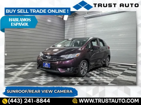 Red 2015 Honda Fit EX-L Hatchback for sale in Sykesville, MD