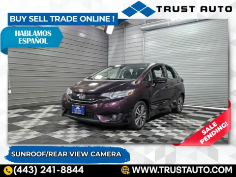 Red 2015 Honda Fit EX-L Hatchback for sale in Sykesville, MD