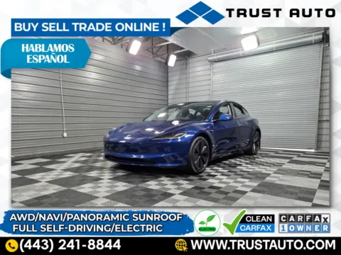 Red 2024 Tesla Model 3 Long Range AWD Electric Sedan for sale in Sykesville, MD