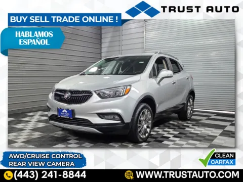 Silver 2017 Buick Encore Sport Touring AWD SUV for sale in Sykesville, MD