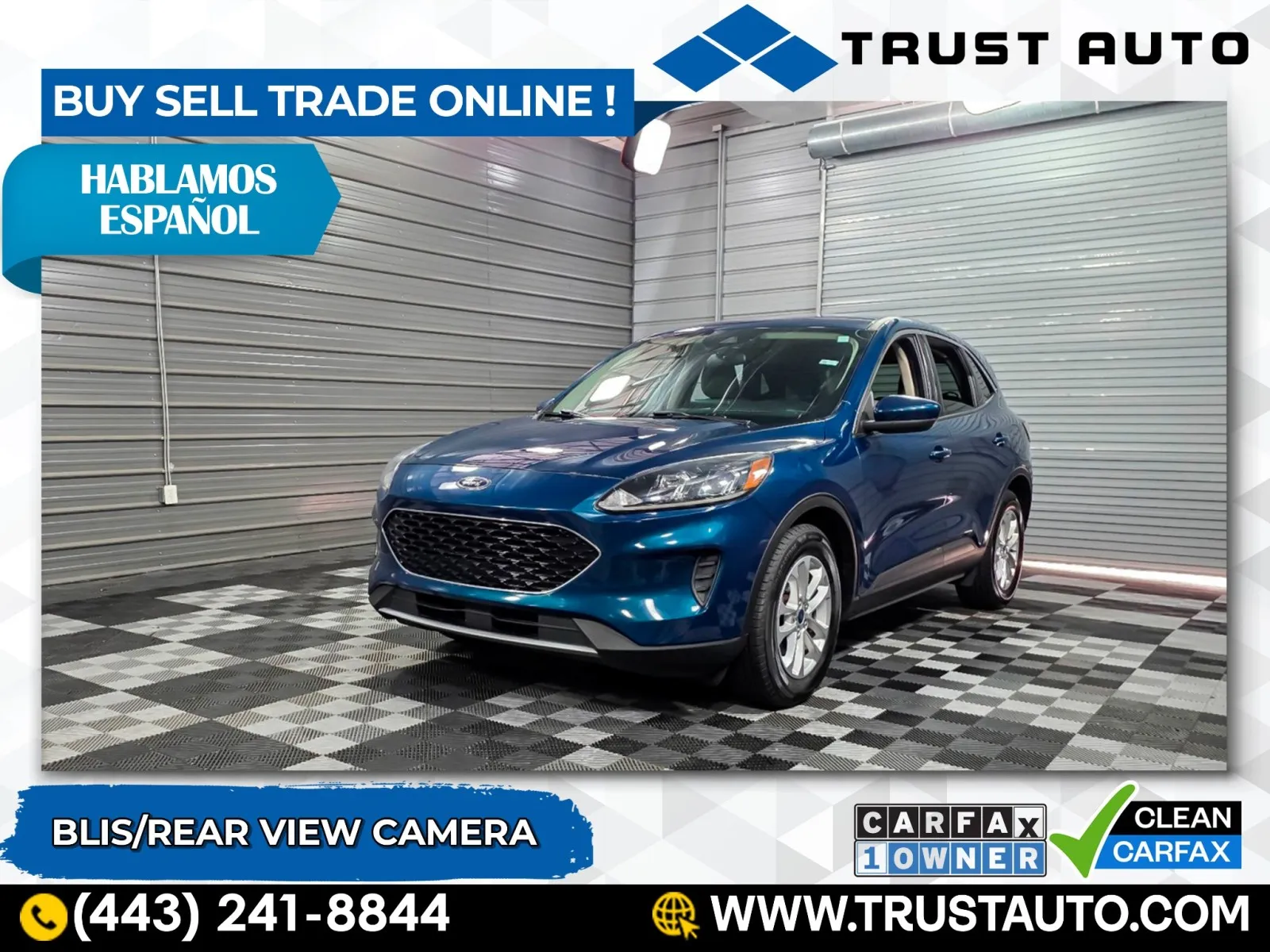 Green 2020 Ford Escape SE Ecoboost SUV for sale in Sykesville, MD