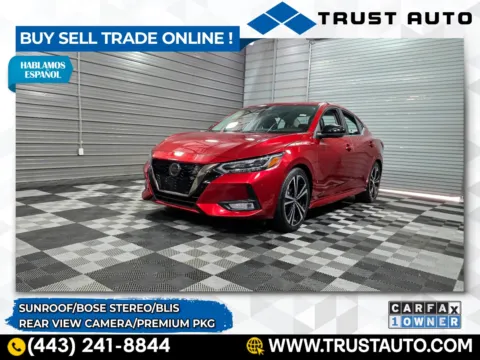 Red 2023 Nissan Sentra SR 4-Door Sedan w/Premium Pkg for sale in Sykesville, MD