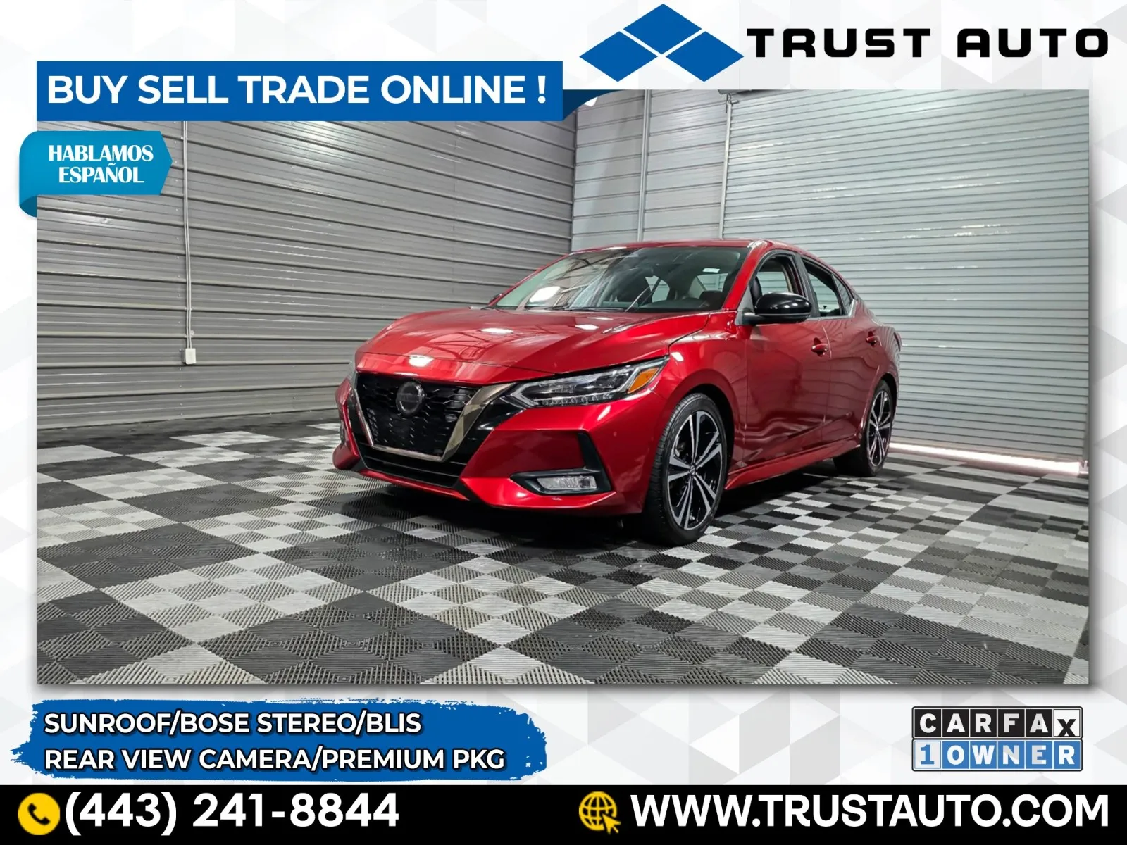 Red 2023 Nissan Sentra SR 4-Door Sedan w/Premium Pkg for sale in Sykesville, MD