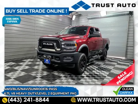 Red 2019 Ram 2500 Power Wagon 4WD Crew Cab 6-Pass Hemi Pickup Truck w/Level 2 Equi for sale in Sykesville, MD