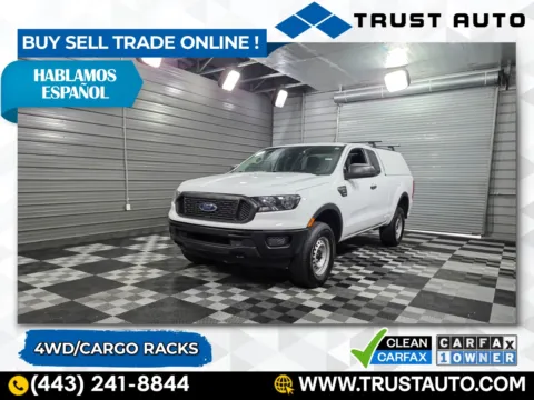 White 2023 Ford Ranger XL 4WD SuperCab Pickup Truck for sale in Sykesville, MD