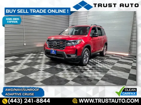 Red 2022 Honda Passport TrailSport AWD SUV for sale in Sykesville, MD