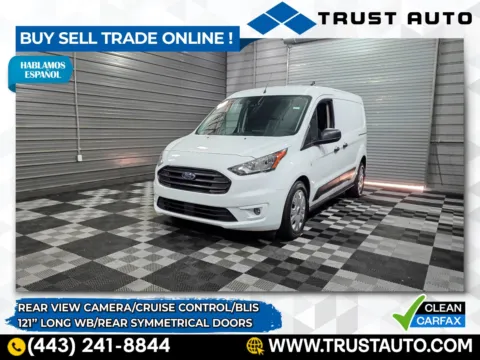 White 2023 Ford Transit Connect XLT 121'' LWB Minivan/Van w/Rear Symmetrical Doors for sale in Sykesville, MD