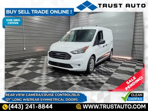White 2023 Ford Transit Connect XLT 121'' LWB Minivan/Van w/Rear Symmetrical Doors for sale in Sykesville, MD