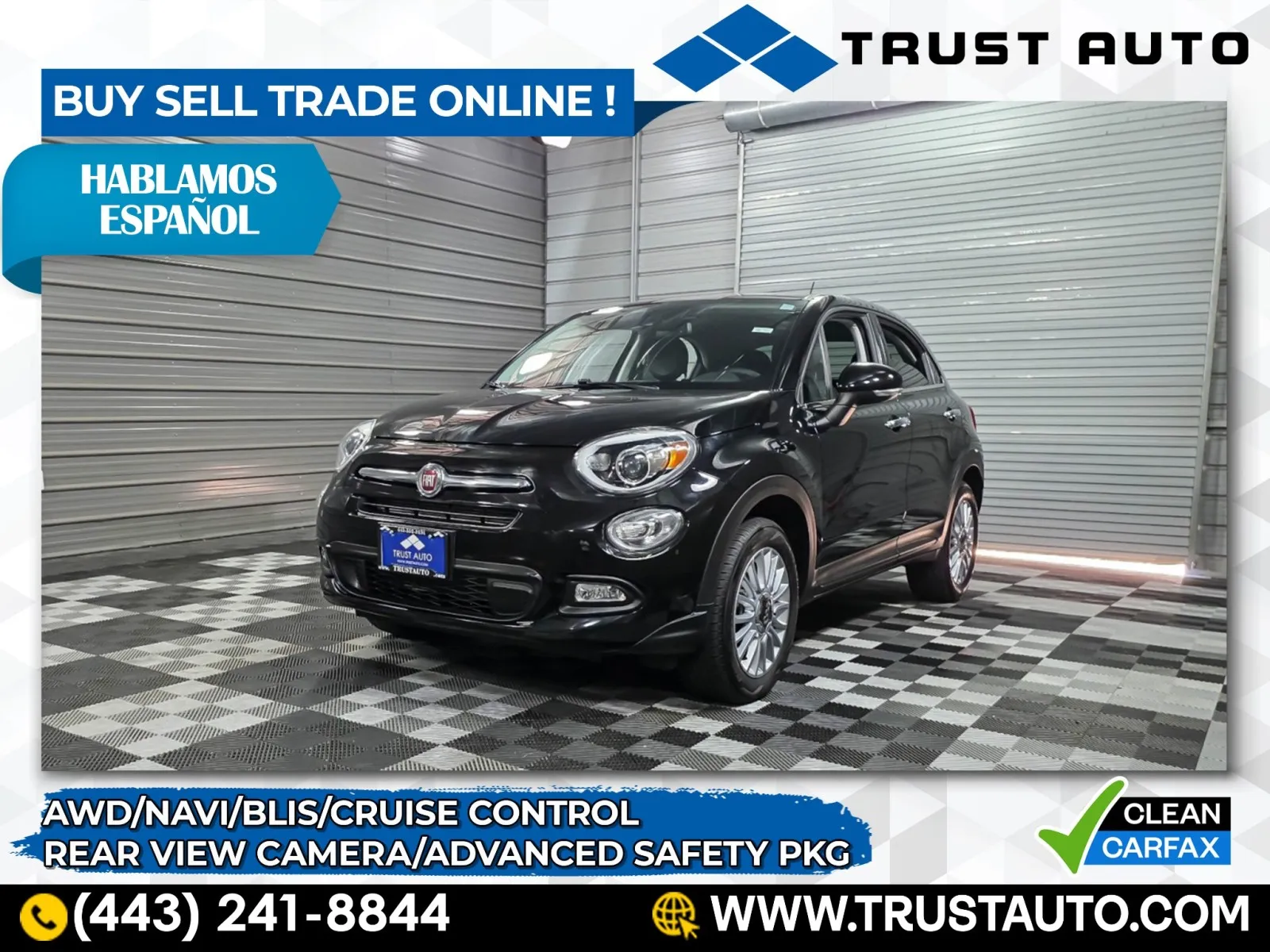 2017 FIAT 500X Lounge AWD SUV for sale in Sykesville, MD