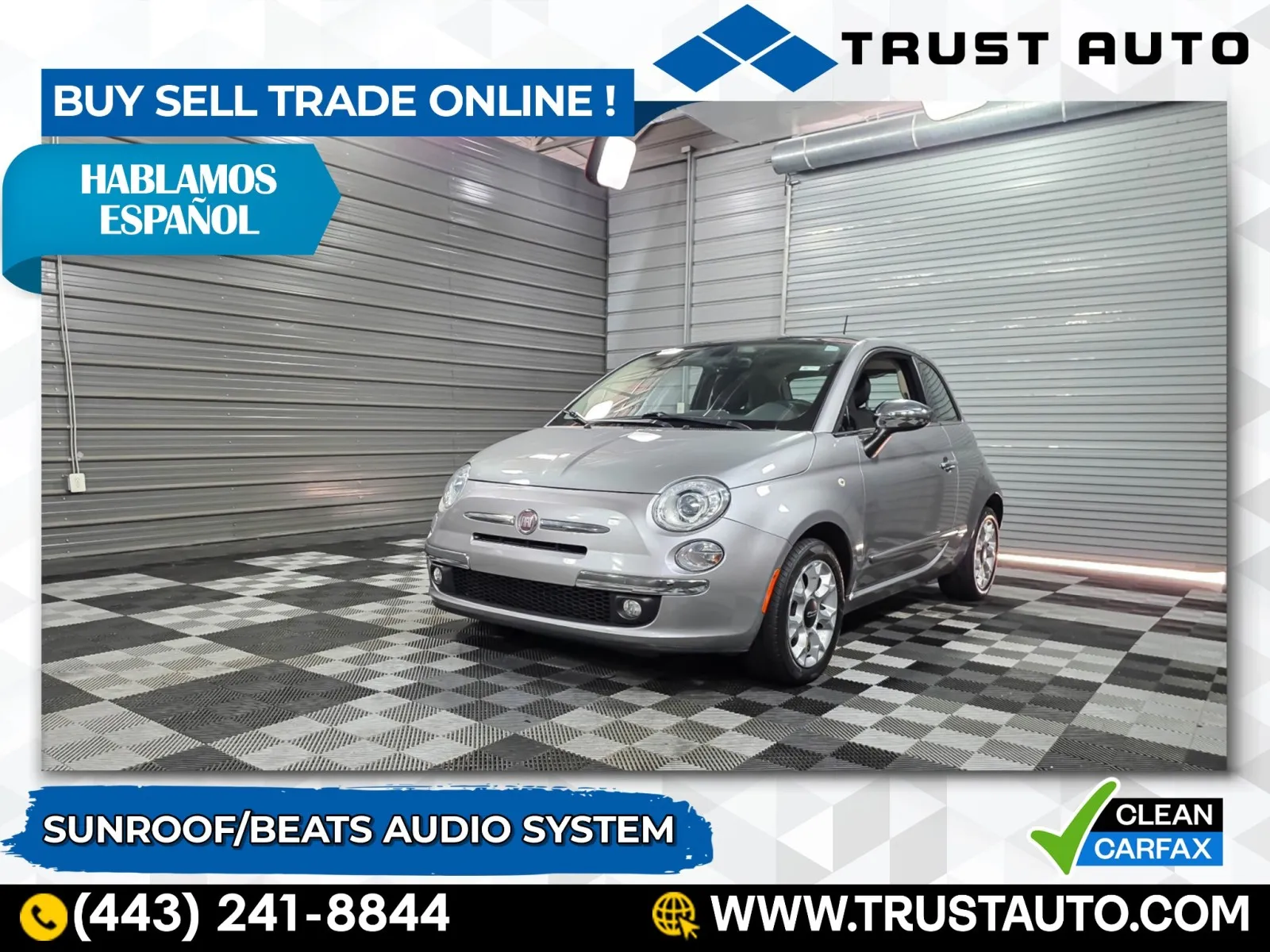 2017 FIAT 500 Lounge Hatchback