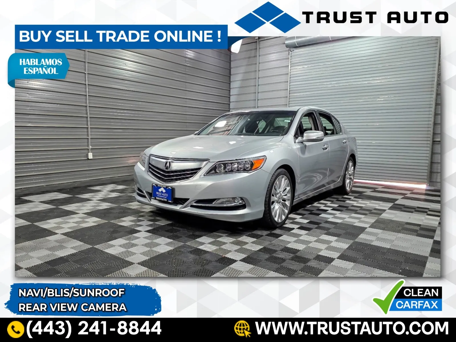 2014 Acura RLX 4-Door Sedan w/Tech Pkg