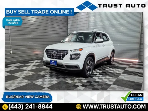 White 2021 Hyundai Venue SEL SUV for sale in Sykesville, MD