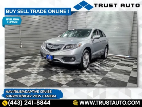 Gray 2017 Acura RDX SUV w/Advance Pkg for sale in Sykesville, MD